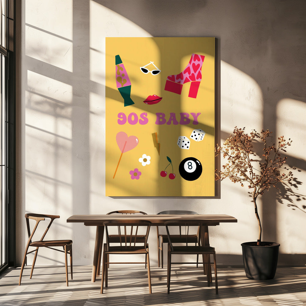 Jaren 90 Baby | Canvas