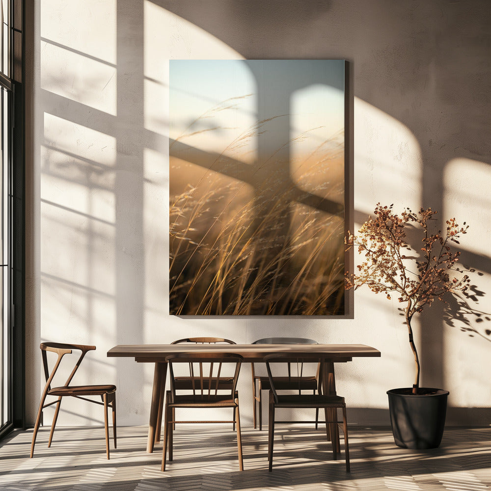 Golden Prairie Grass | Canvas