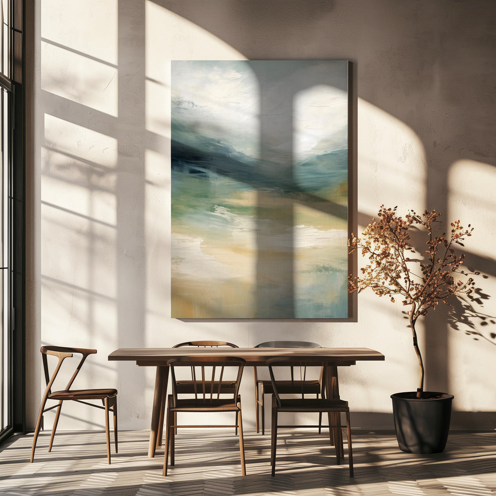 Mistige bergdromen | Canvas