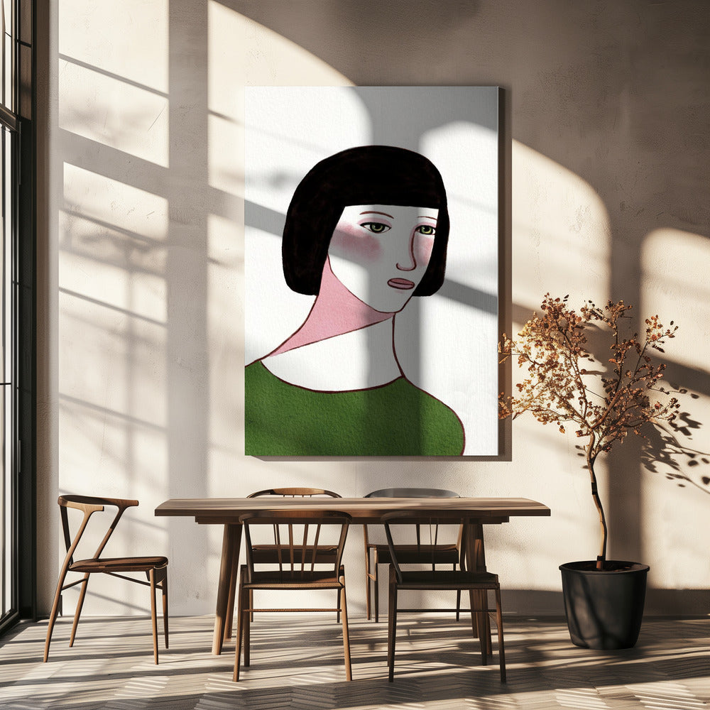 Jonge dame | Canvas