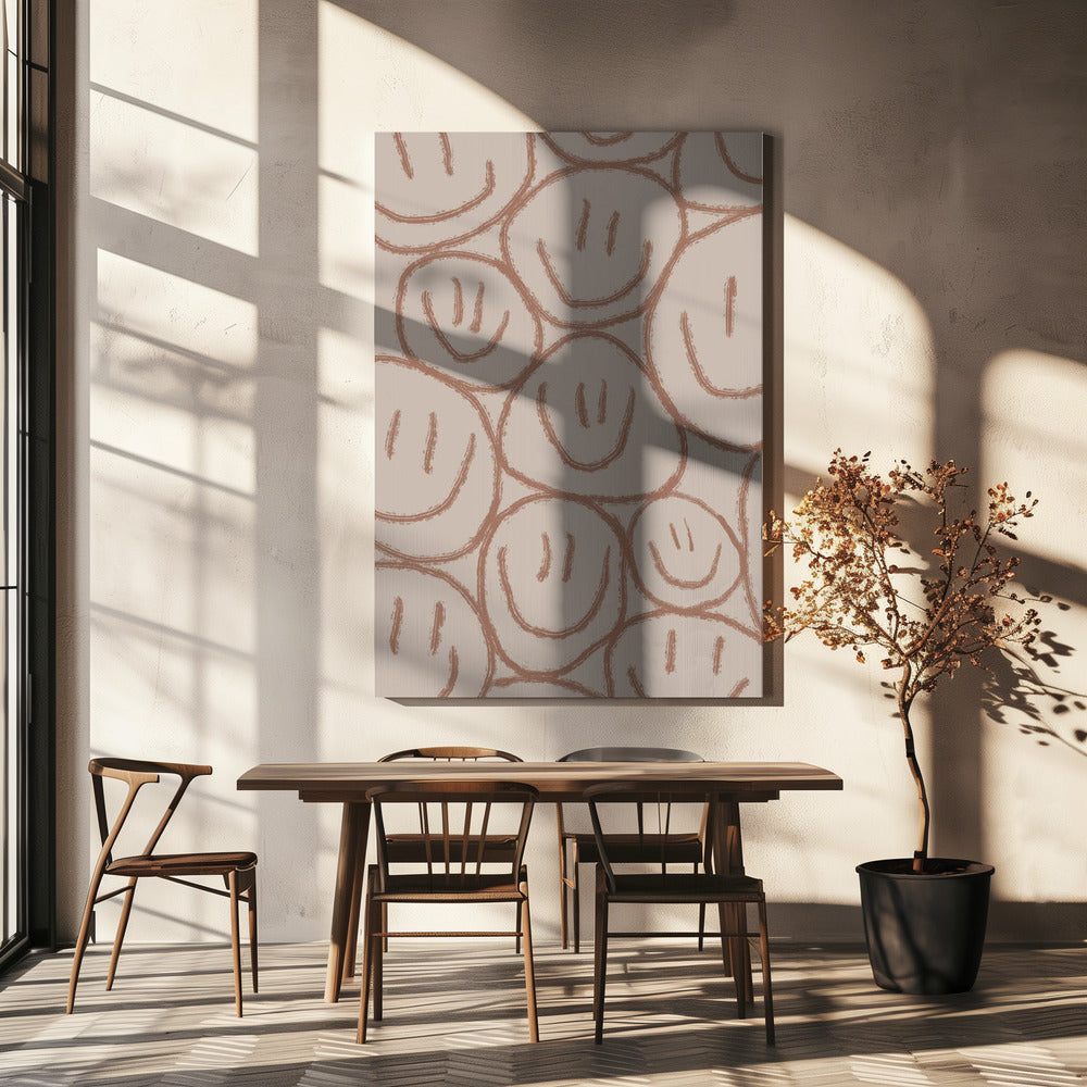 Parade met vrolijke gezichten | Canvas