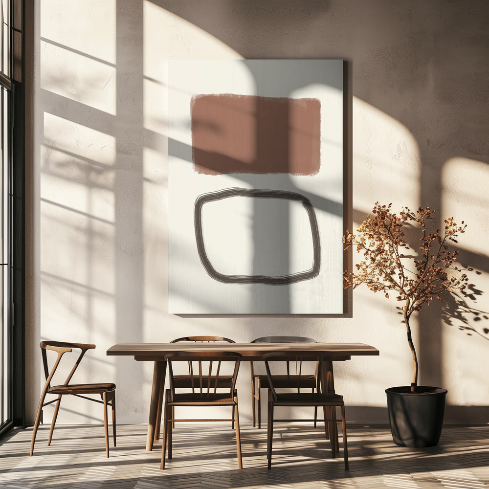 Minimalistisch Abstract Ontwerp | Canvas