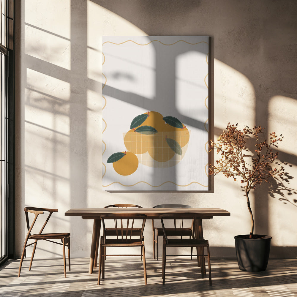 Schaal met sinaasappelen | Canvas