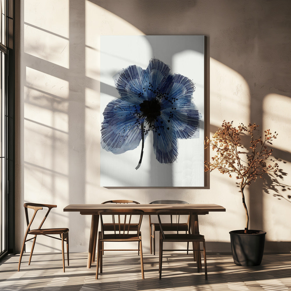 Blauwe Bloem 2 | Canvas