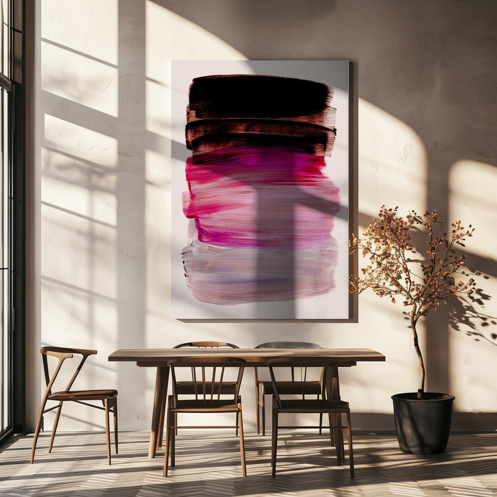 Abstracte penseelstreken 184 | Canvas