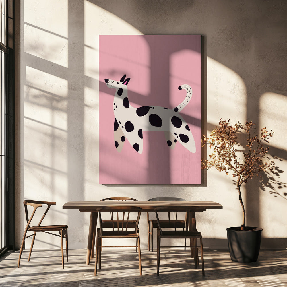 Gevlekte Hond Wandeling | Canvas