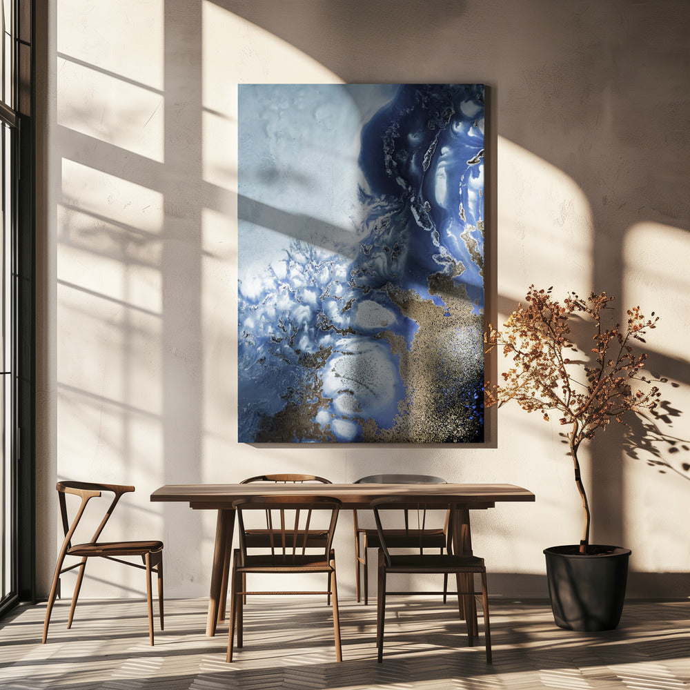 Zen Art 'Ocean Wave Waltz 2' - Aquarel golven | Canvas