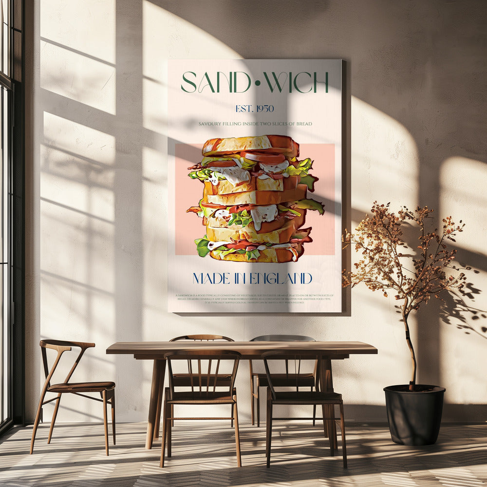 Klassieke sandwich gemaakt in Engeland | Canvas