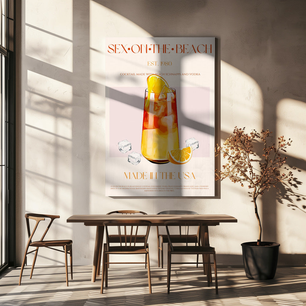 Tropische zonsondergang | Canvas