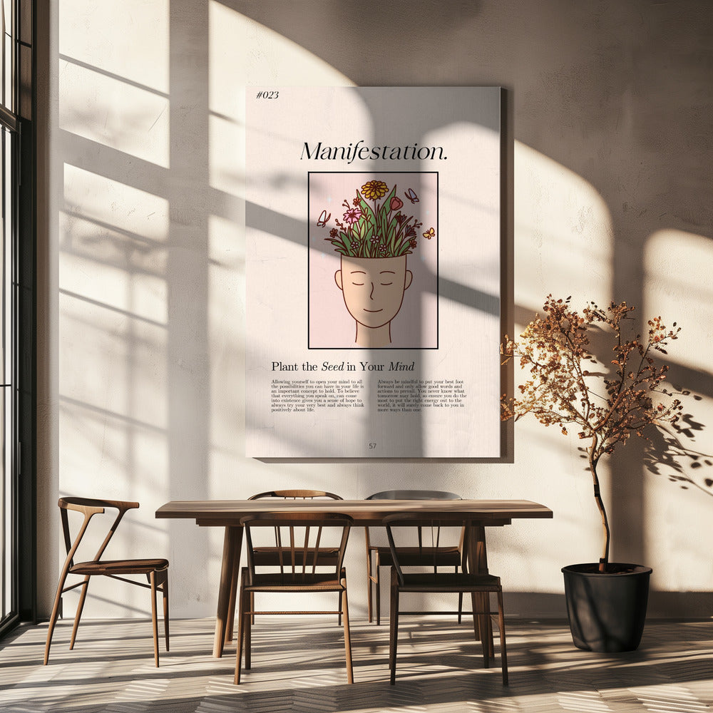 Manifestation with a serene figure | Canvas