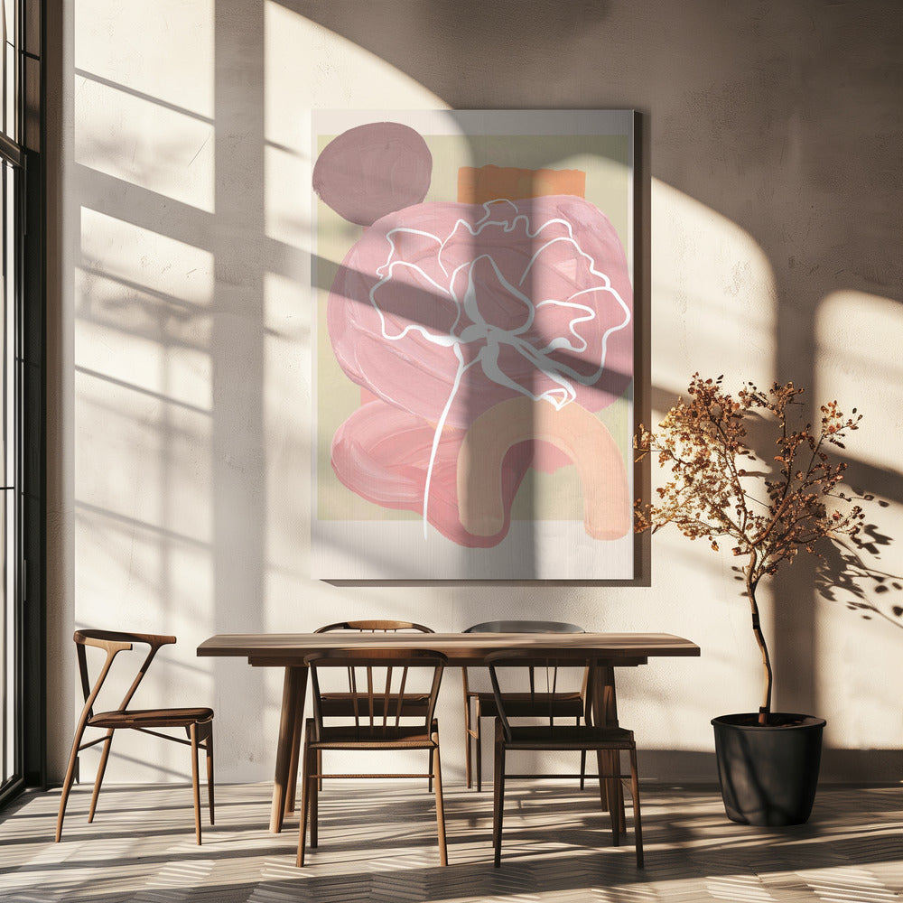Abstracte bloesems | Canvas