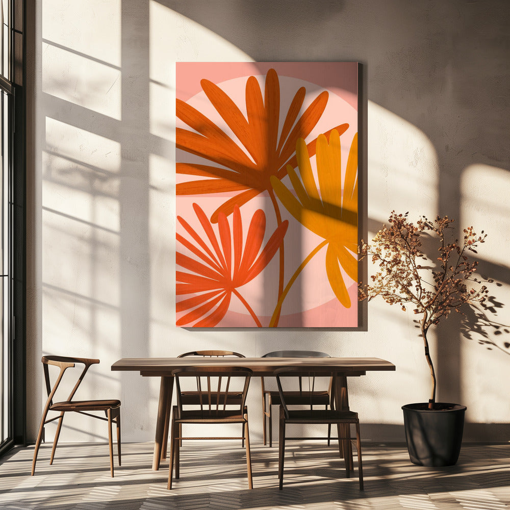 Herfstpalmen | Canvas