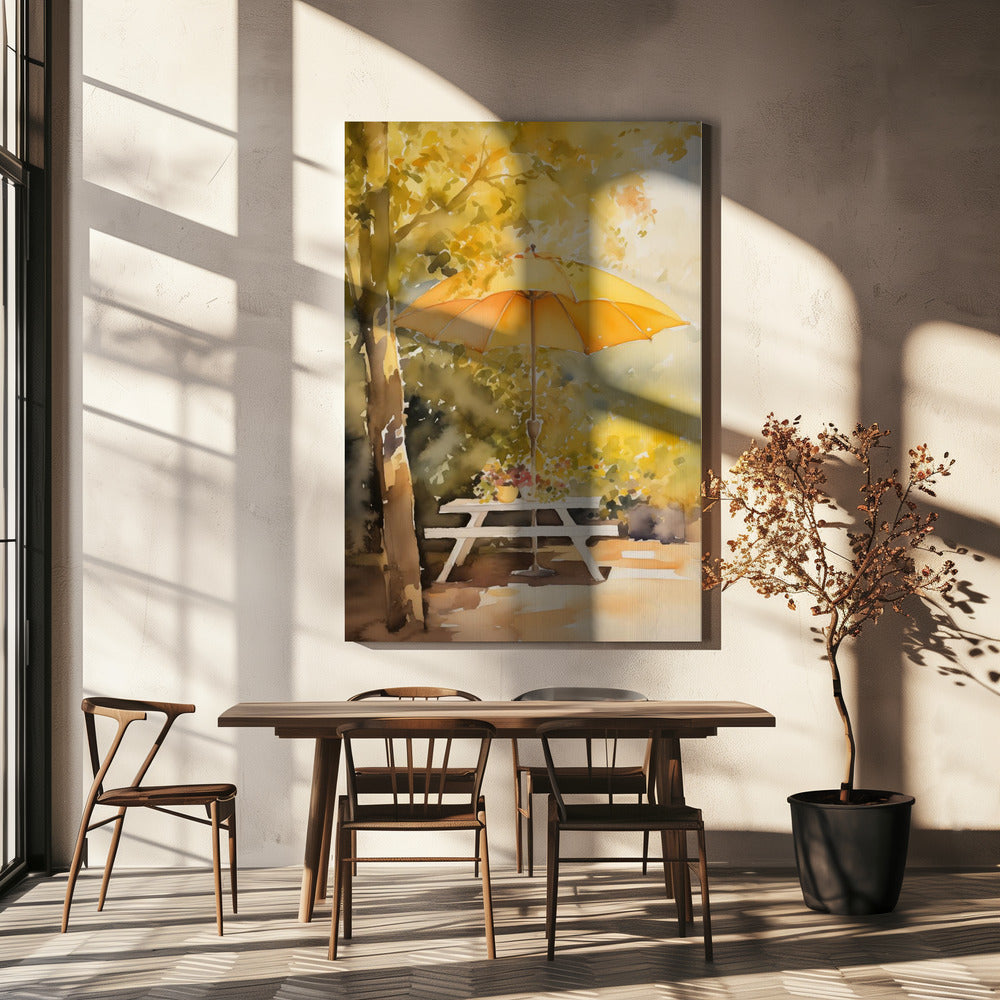 Zomer in de achtertuin | Canvas