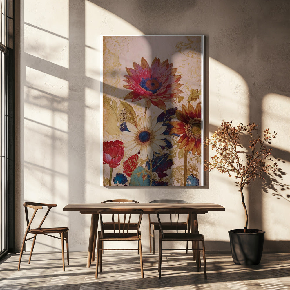 Levendige bloesems | Canvas