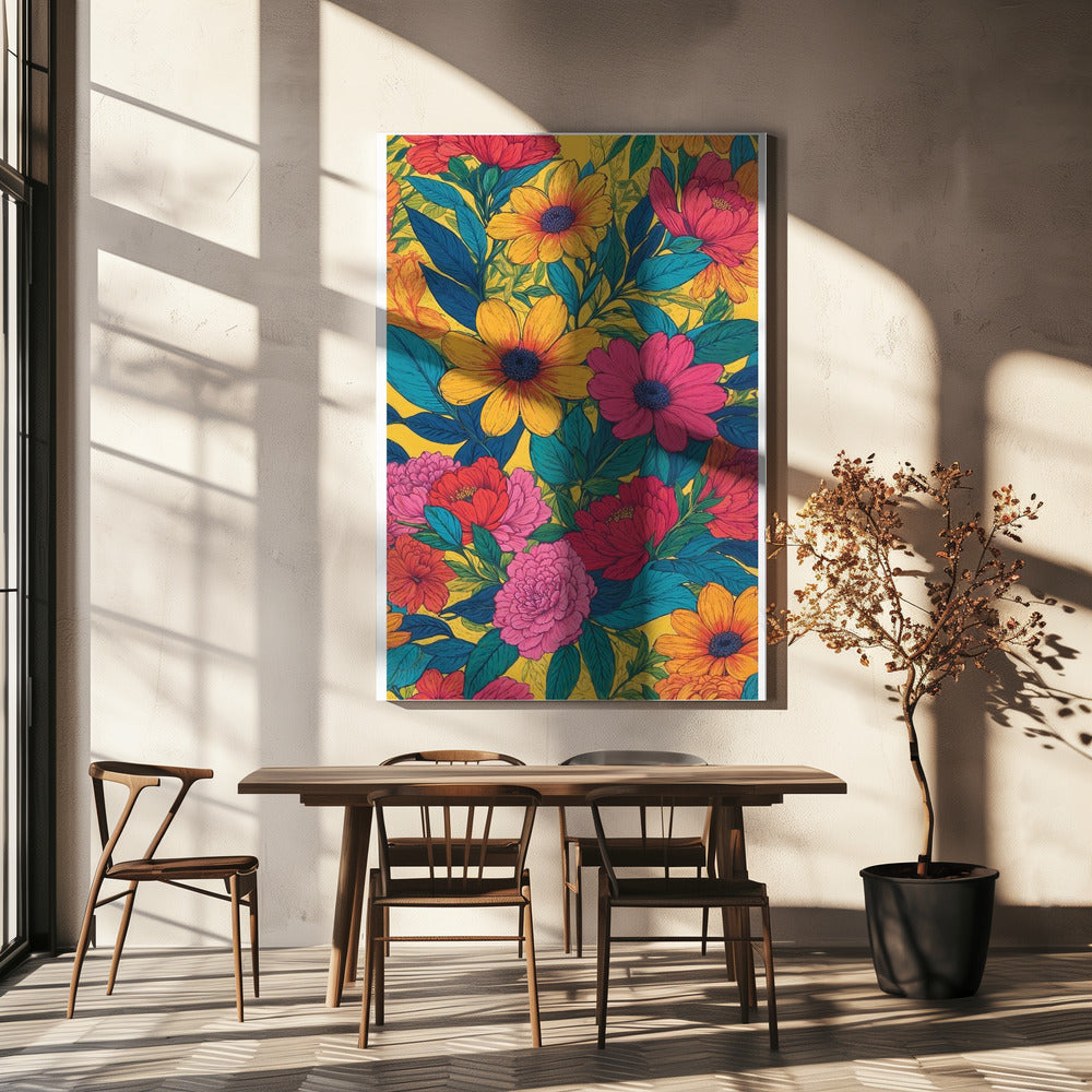 Levendig Bloeiend | Canvas