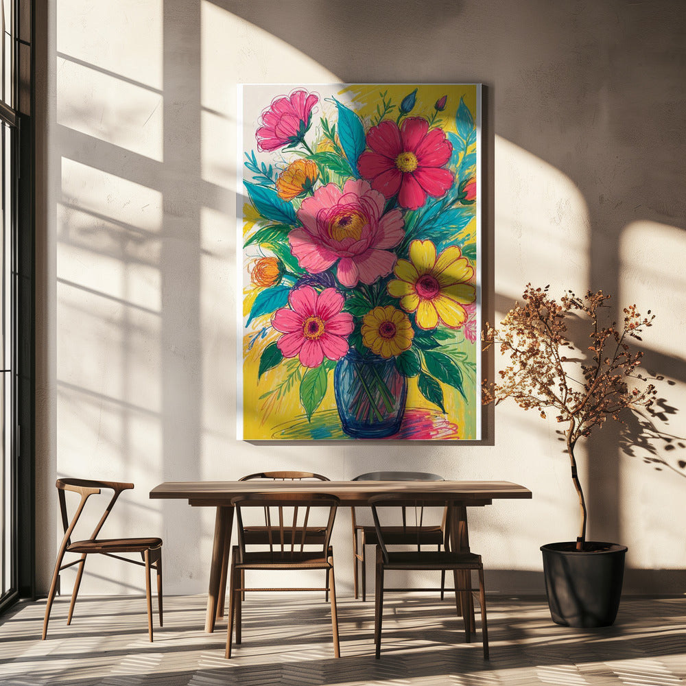 Bloeiende Bloemen | Canvas