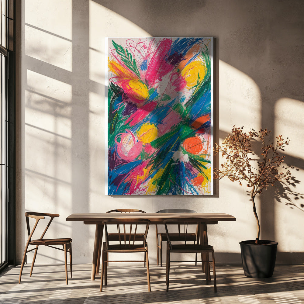 Levendige wervelwind | Canvas