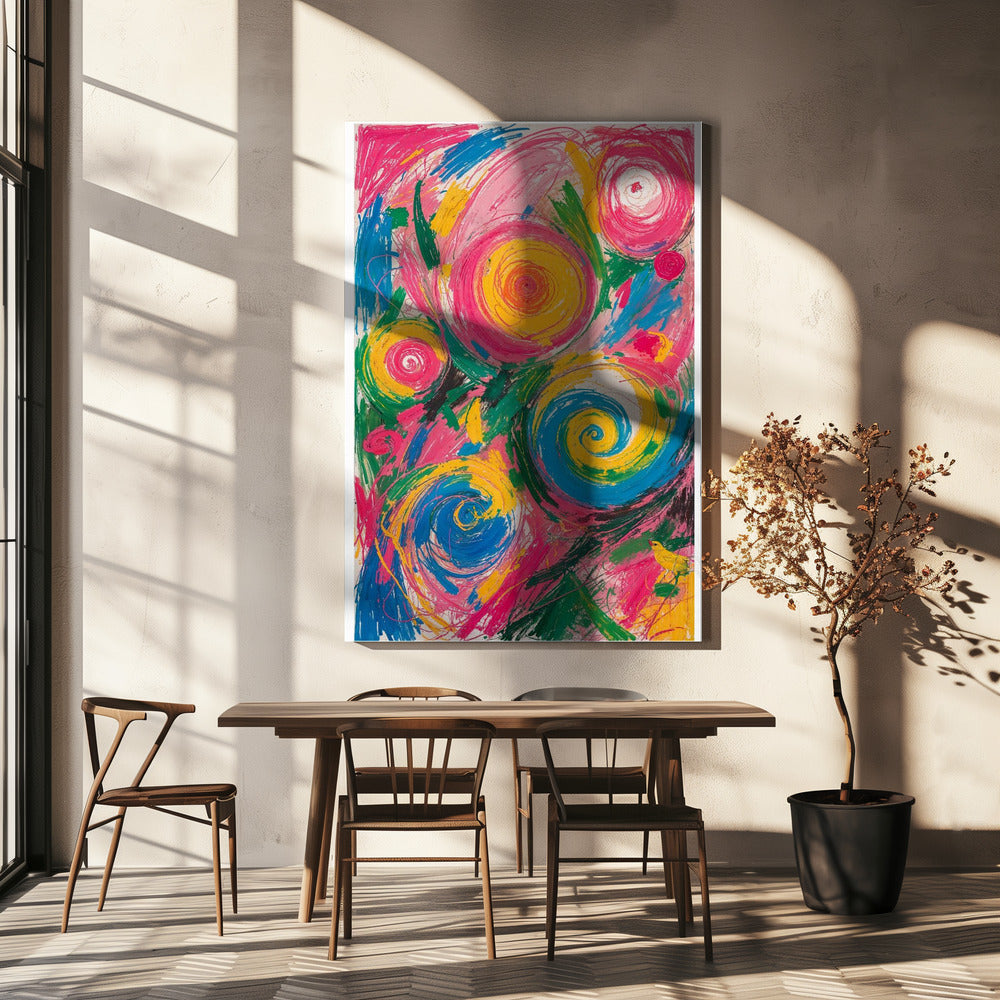 Wervelende wervelingen | Canvas