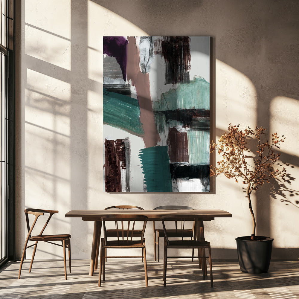 Blauw Abstract | Canvas