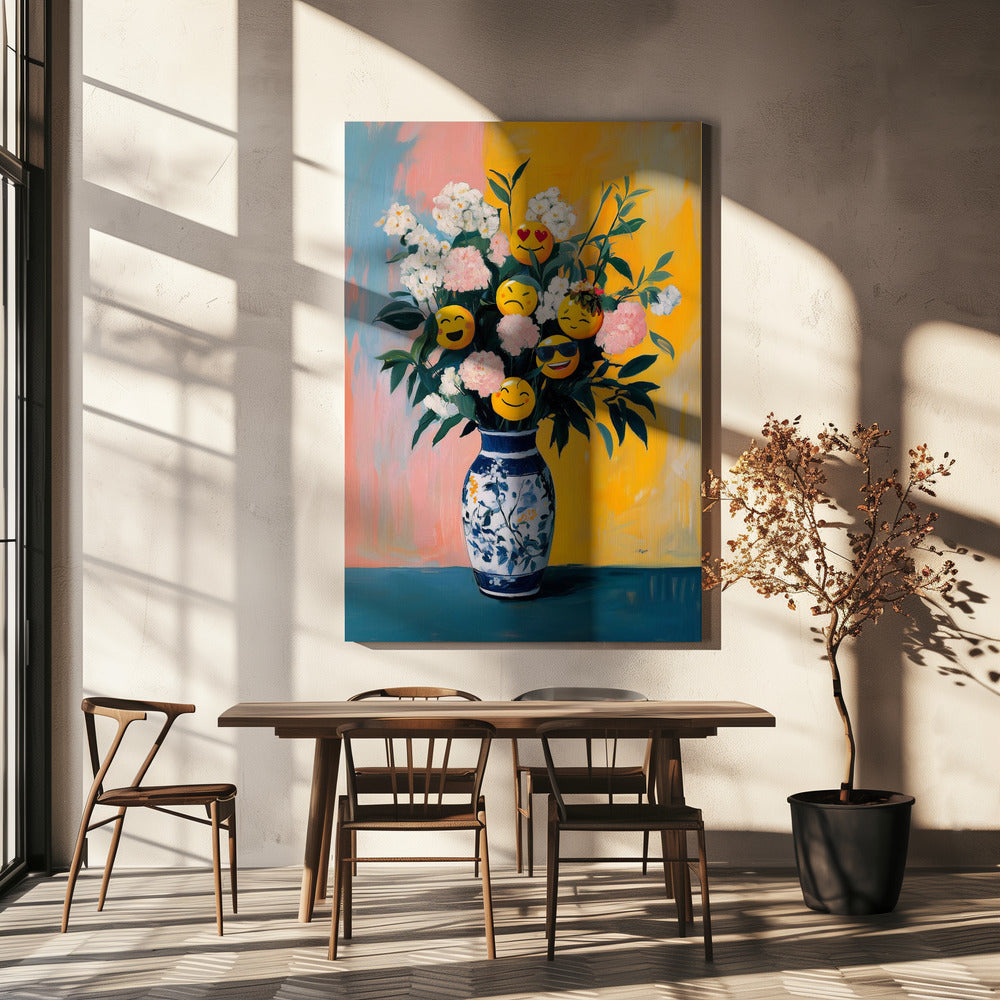 Bloemenemoji's | Canvas