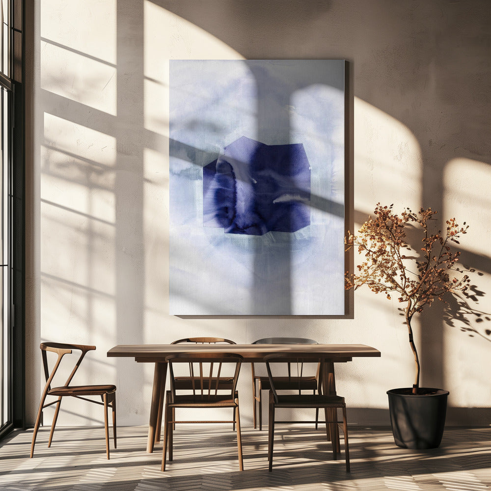 Mystieke indigovorm | Canvas