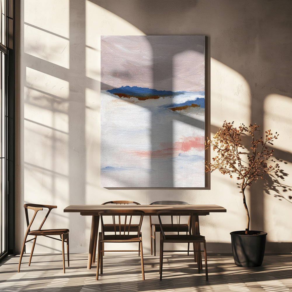 Zachte pasteltinten en gestructureerde penseelstreken | Canvas