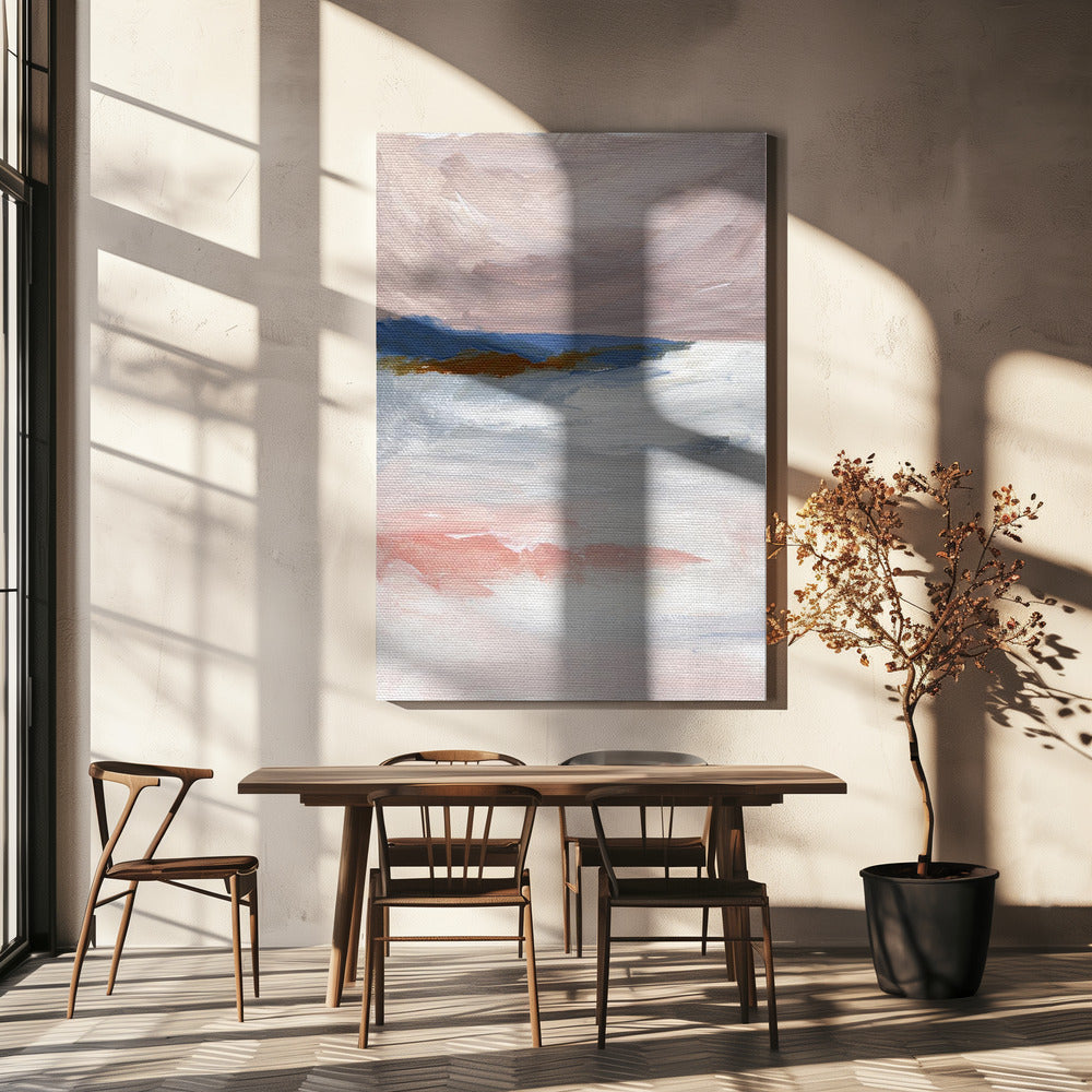 Zachte pasteltinten en gestructureerde penseelstreken | Canvas