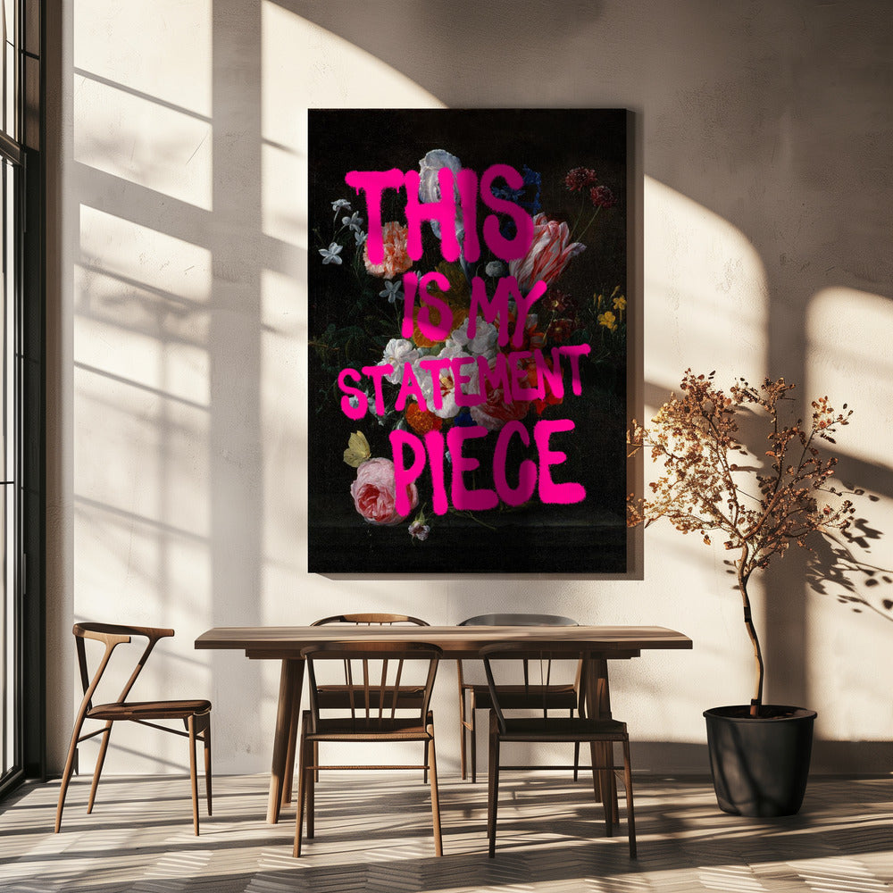 Gedurfde bloemenprint | Canvas