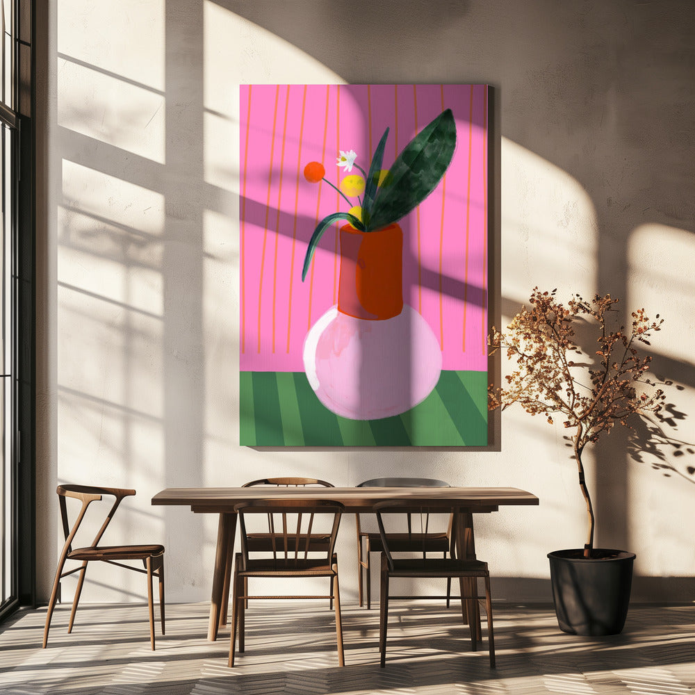 Levendige vaasdisplay | Canvas