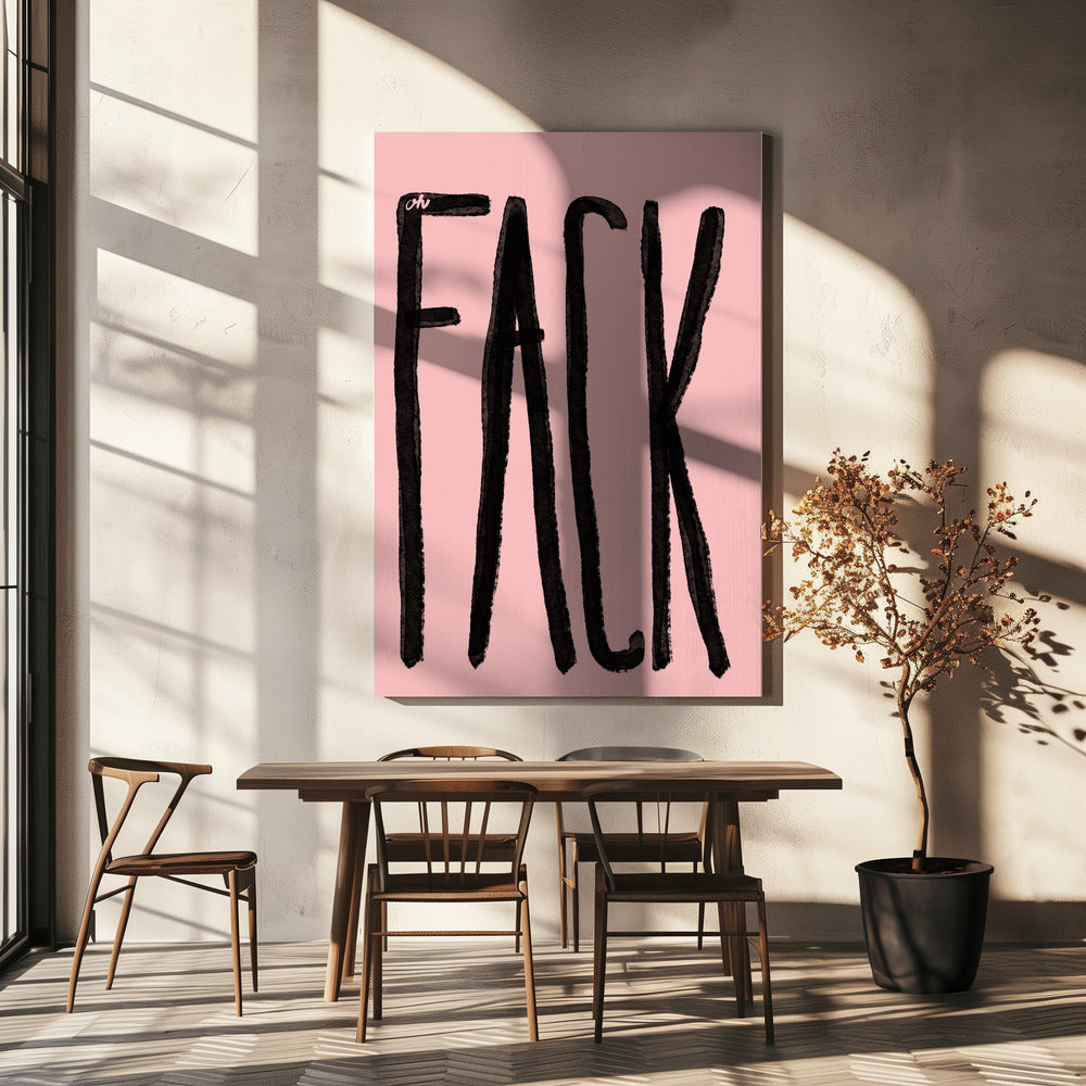 Gedurfde zwarte expressie | Canvas