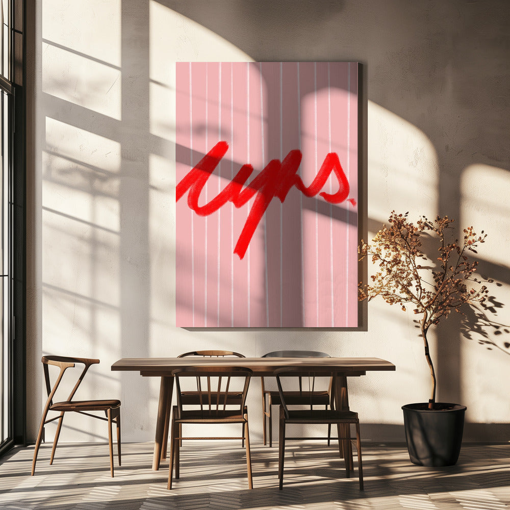 Gedurfde rode fluisteringen | Canvas