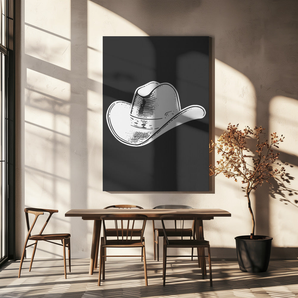 Zwarte cowboyhoed | Canvas