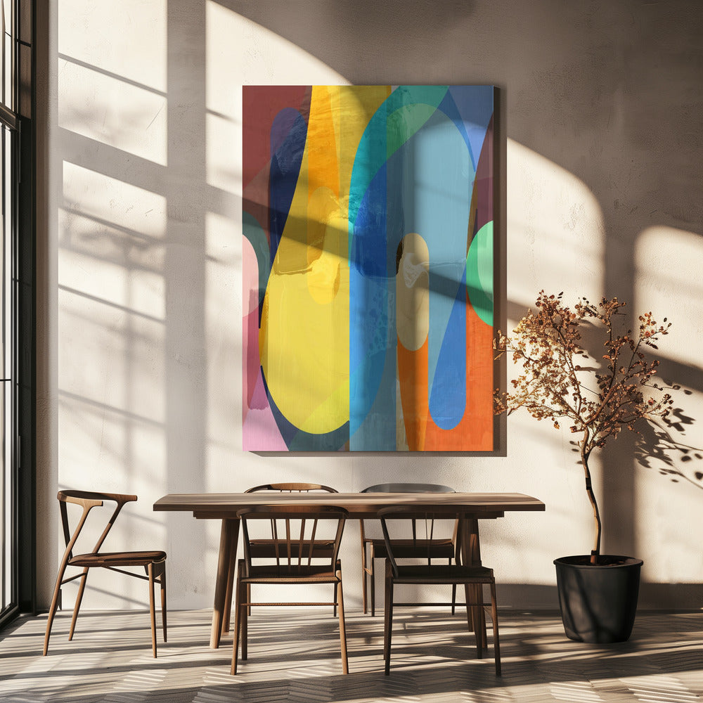 Retro patroonspel | Canvas