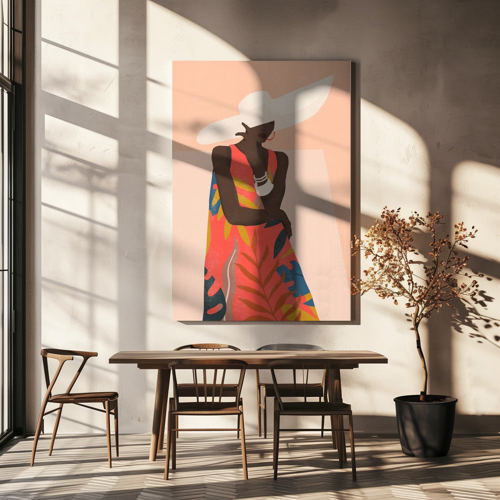 Tropisch meisje | Canvas