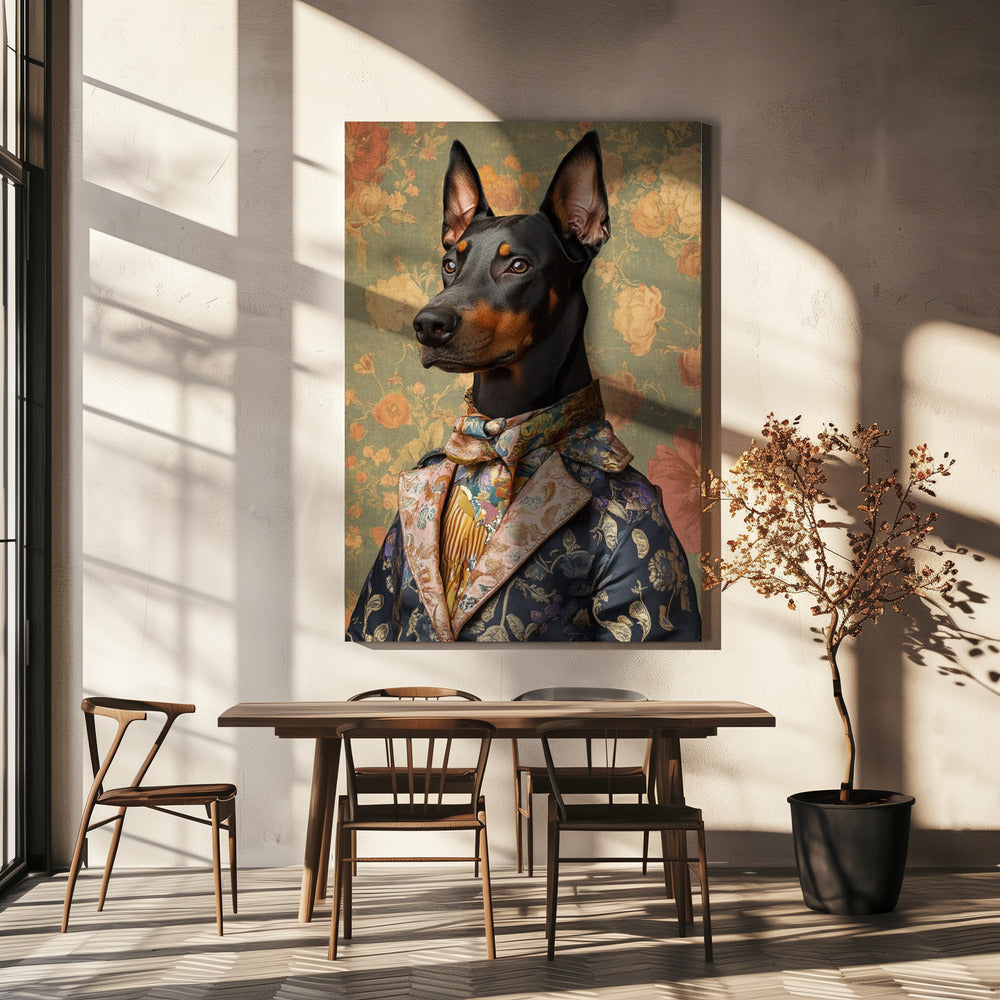 De Voorname Doberman | Canvas