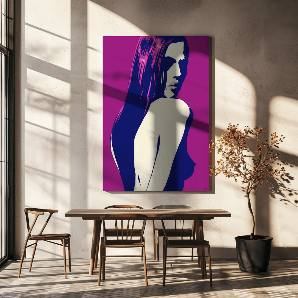 Gestileerd portret van een vrouw | Canvas