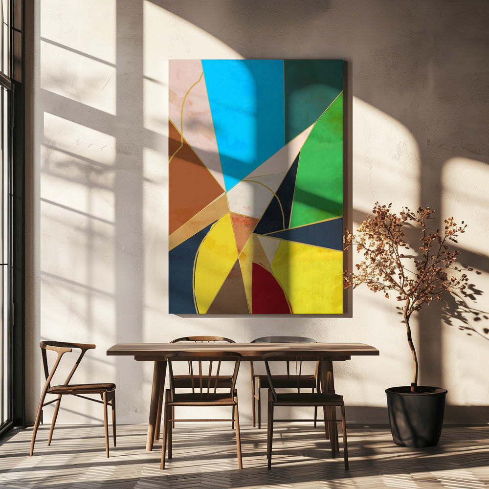 Kleurrijke geometrische vormen | Canvas