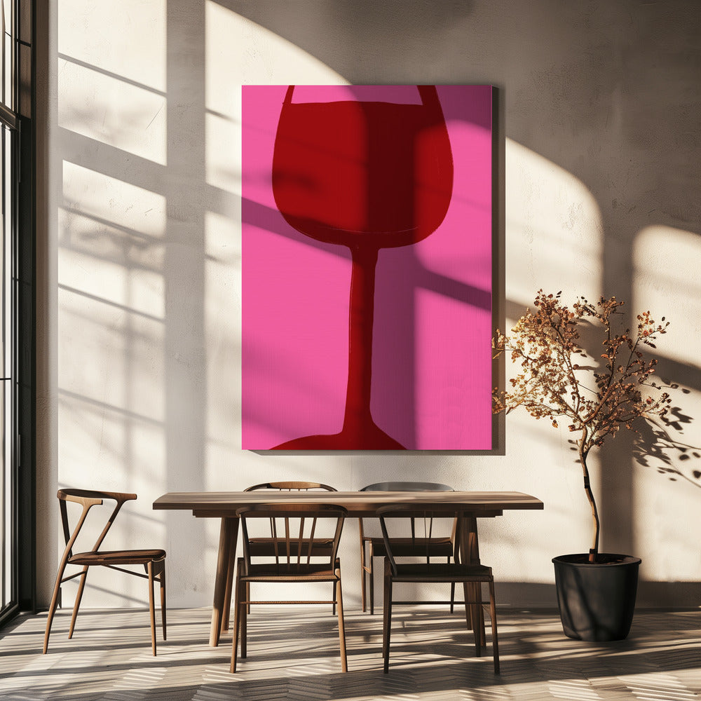 Wijn en roze vibes | Canvas