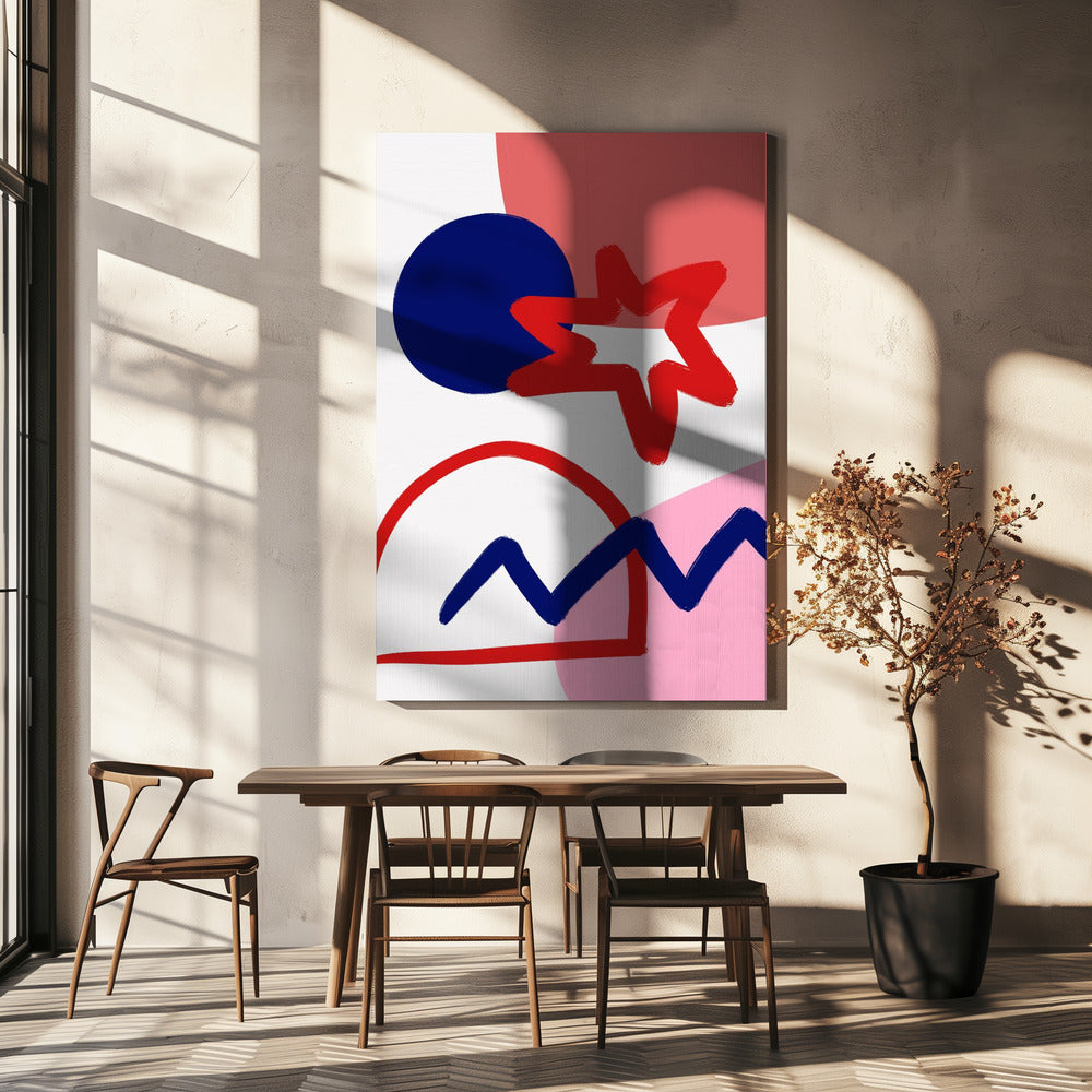 Gedurfde geometrische vormen | Canvas