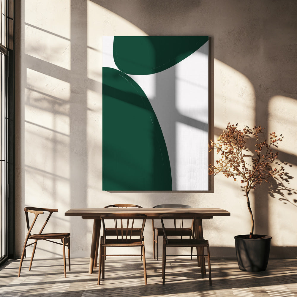 Groen minimalisme | Canvas