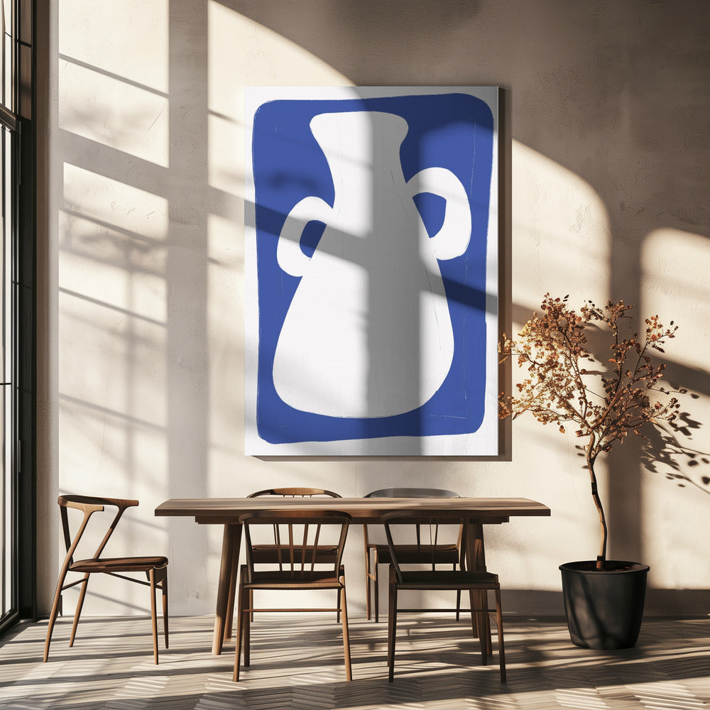 Vaas met twee handvatten | Canvas