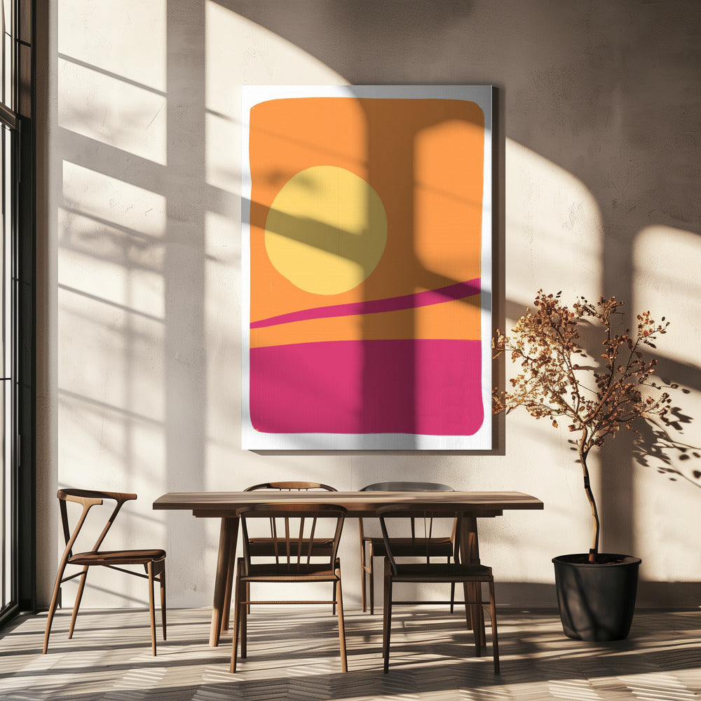 Levendige zonsonderganggloed | Canvas