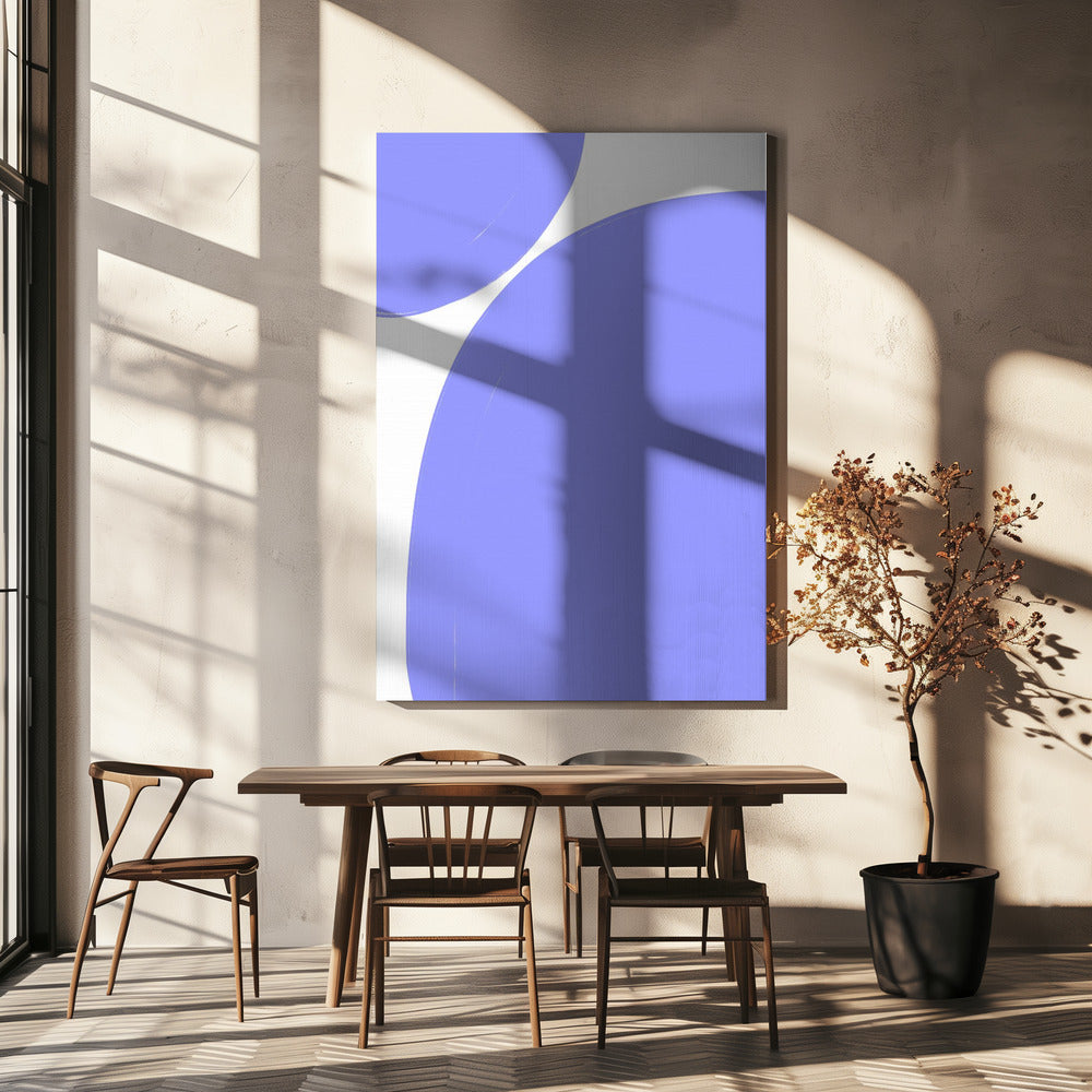 Zachte paarse rondingen | Canvas