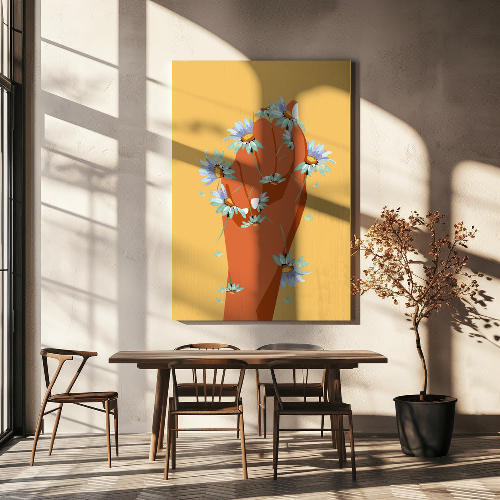 Bloemenvuist | Canvas