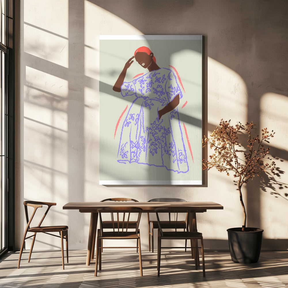Bloemen gratie | Canvas