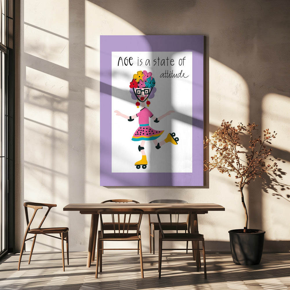 Leeftijd is een staat van houding | Canvas