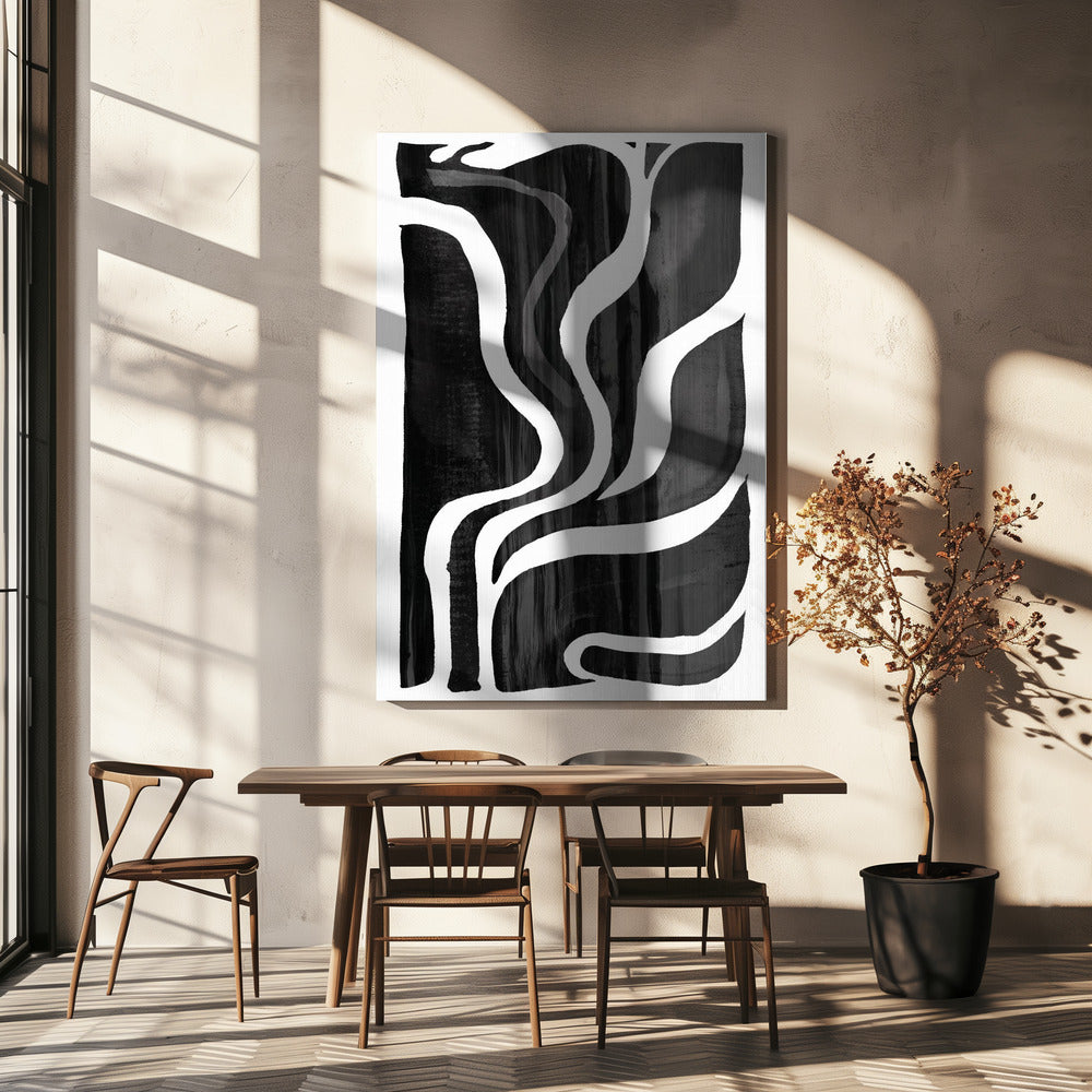 Monochrome beweging | Canvas