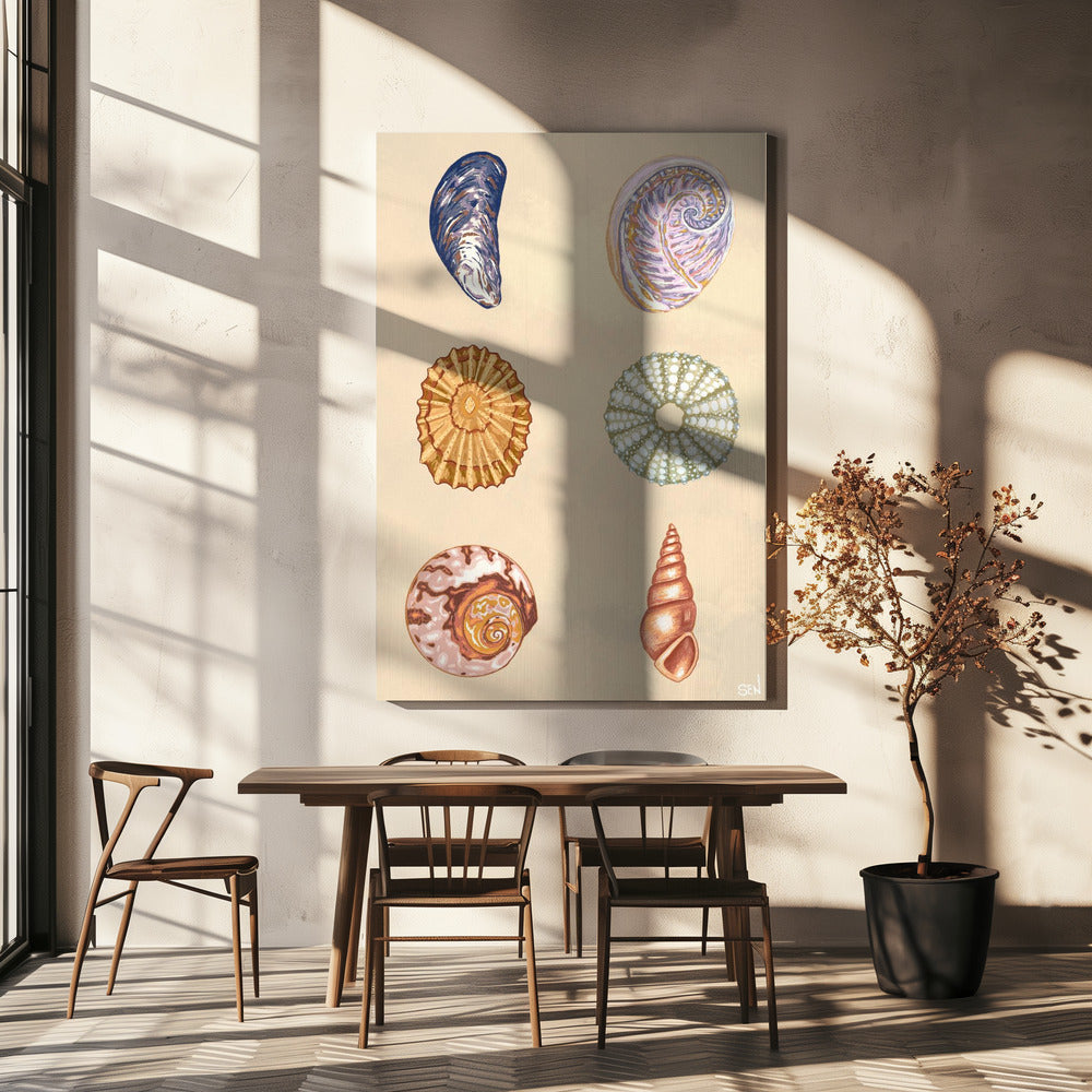 Schatten van het getij | Canvas