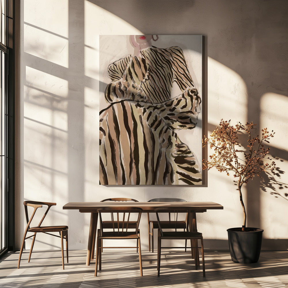 Zebra Elegantie | Canvas