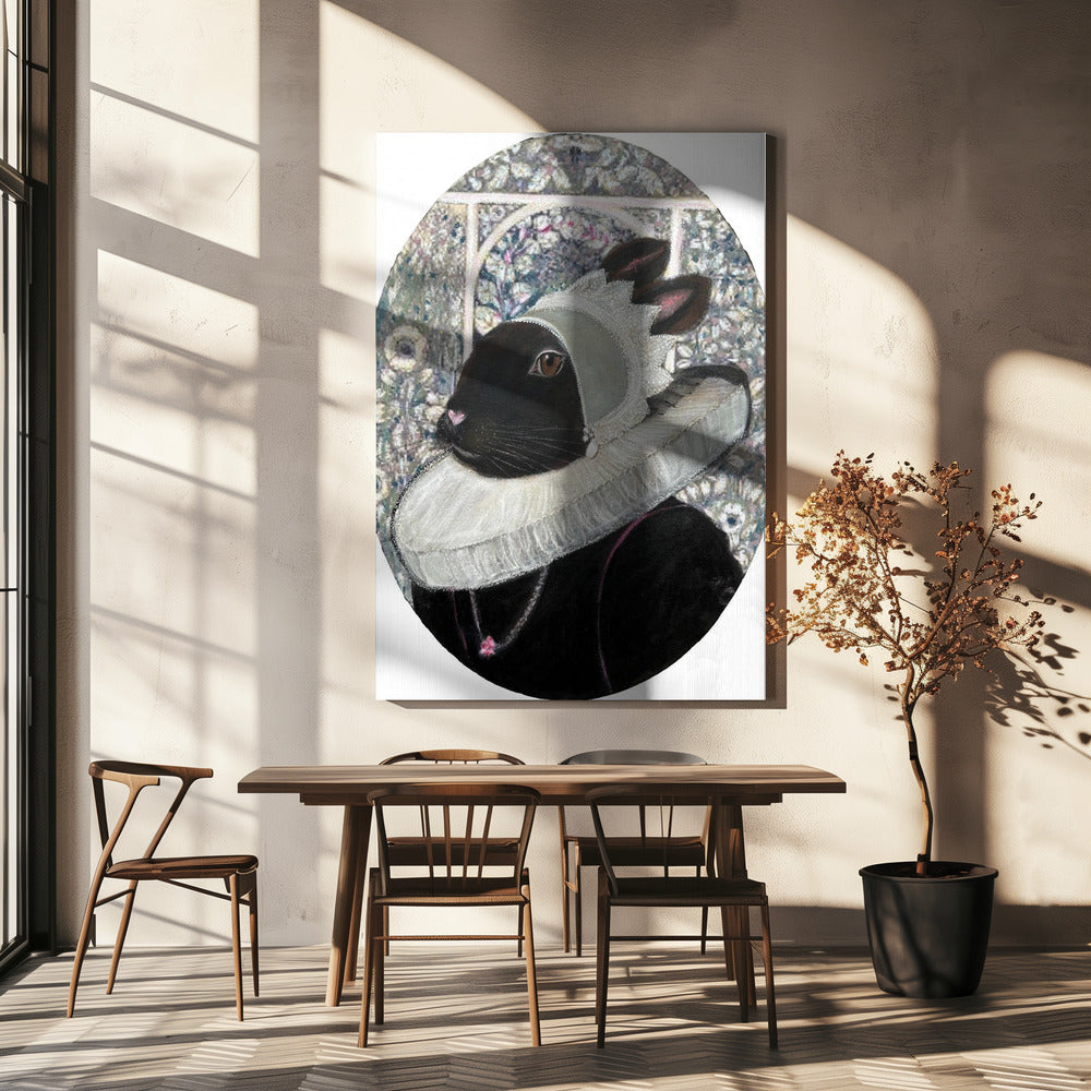 Koninklijk Konijnenportret | Canvas
